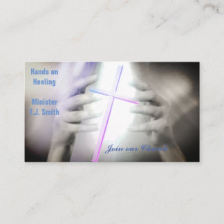 Minister Light Cross Business Cards Business Cards
