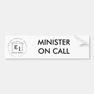 MINISTER ON CALL BUMPER STICKER
