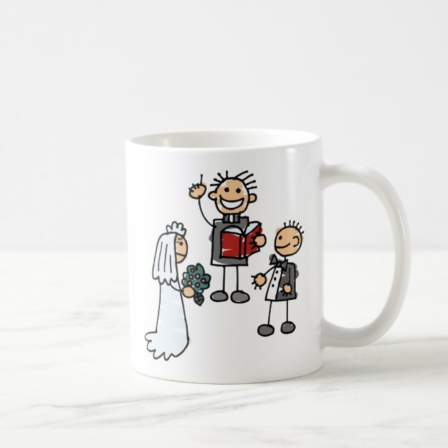 Minister Priest Reverend Performs Wedding Ceremony Coffee Mug (Right)