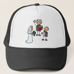 Minister Priest Reverend Performs Wedding Ceremony Trucker Hat