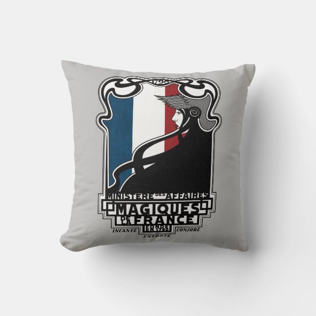 Ministère des Affaires Magiques de la France Logo Cushion (Front)