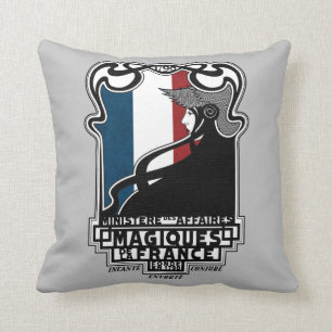 Ministère des Affaires Magiques de la France Logo Cushion