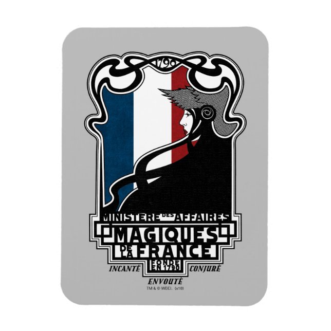 Ministère des Affaires Magiques de la France Logo Magnet (Vertical)