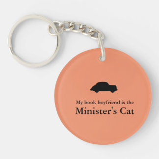 Minister's Cat Keychain-The Rank and File on back Key Ring
