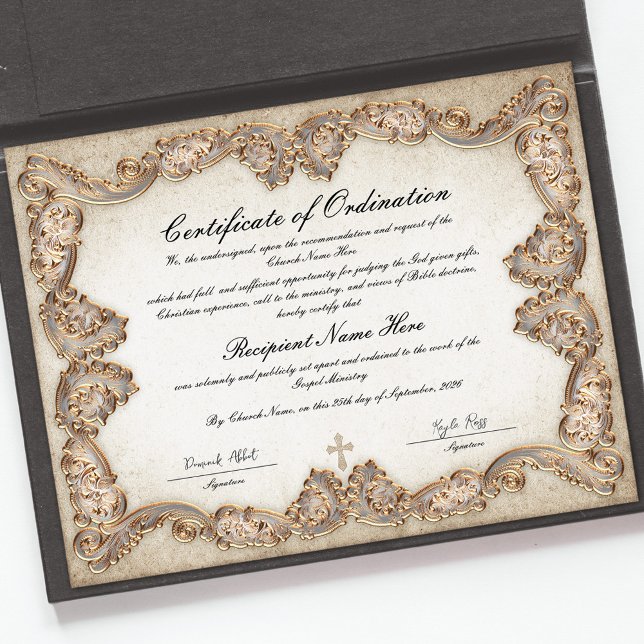 Ministry Certificate of Ordination (Creator Uploaded)