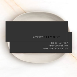 Minitarjeta De Visita Profesional Moderno Simple N Mini Business Card