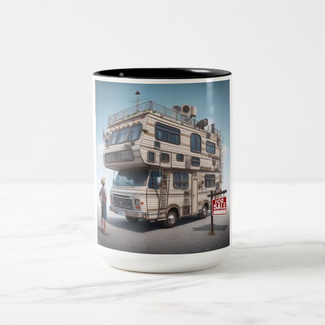 Minivan Camper Comedy Mug - Sip and Smile! (Center)