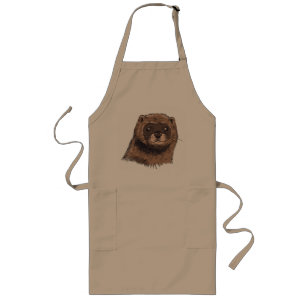 Mink Animal Long Apron