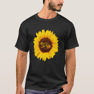 Mink For Women Men Weasel Otter Animal Sunflower T-Shirt