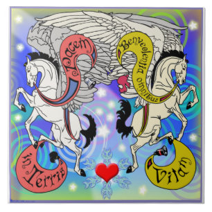 Mink Holidaze Pegasus Tile Upright