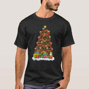 Mink  Xmas Holiday  Mink Christmas Tree T-Shirt
