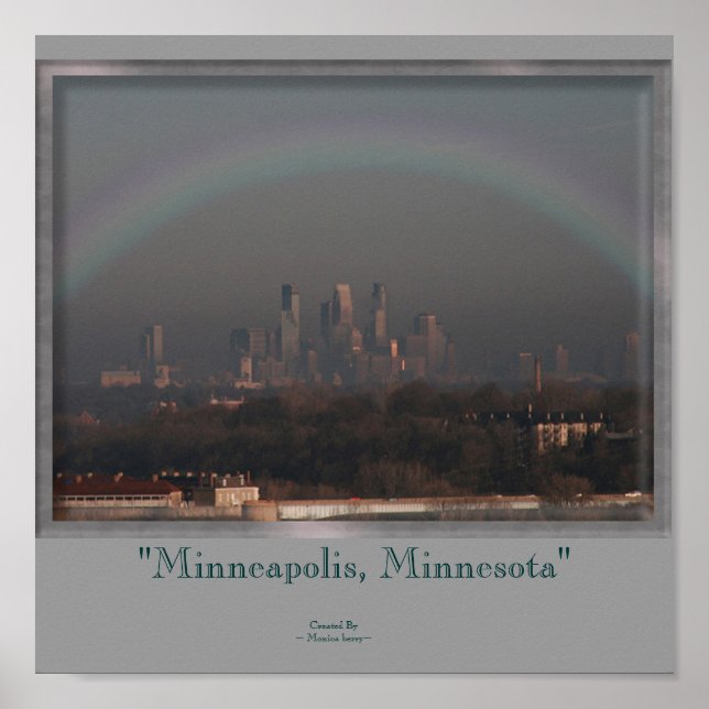 Minneapolis and the Rainbow Poster (Front)
