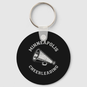 Minneapolis Cheer Distressed Retro 90's Cheerleade Key Ring