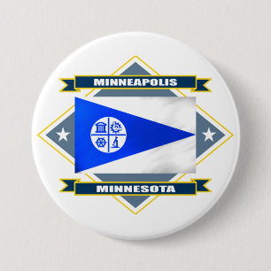 Minneapolis Diamond 7.5 Cm Round Badge