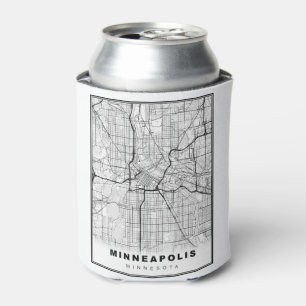 Minneapolis Map Can Cooler