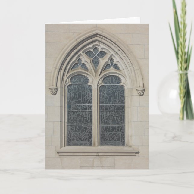 "Minneapolis Methodist Church Window" Get Well Card (Front)