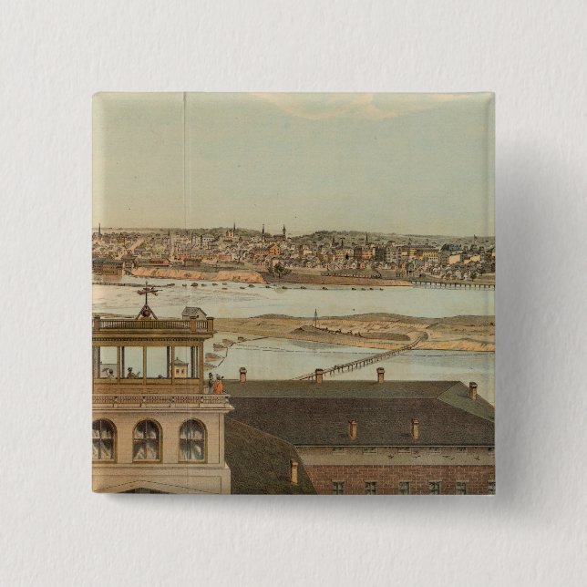 Minneapolis, Minnesota 15 Cm Square Badge (Front)