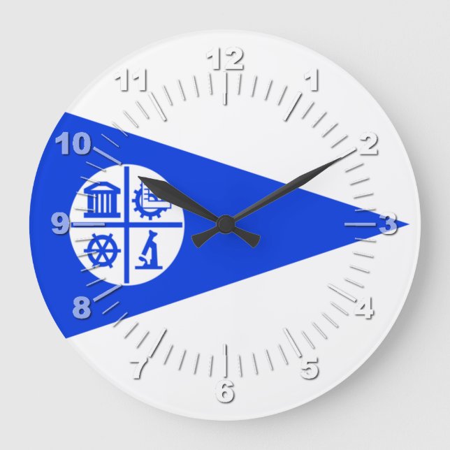Minneapolis (Minnesota) flag Large Clock (Front)