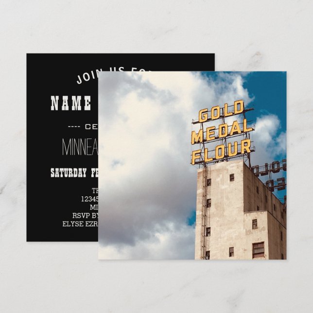 minneapolis minnesota invitation (Front/Back)