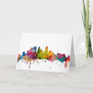 Minneapolis Minnesota Skyline Card