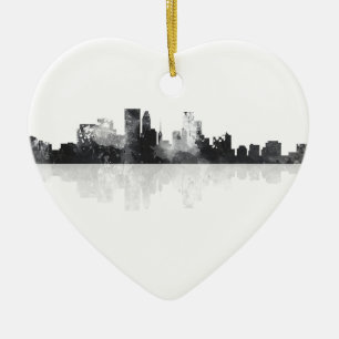 MINNEAPOLIS, MINNESOTA SKYLINE CERAMIC ORNAMENT