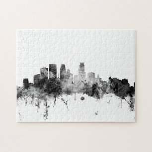 Minneapolis Minnesota Skyline Jigsaw Puzzle
