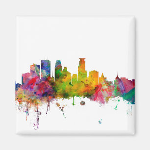 Minneapolis Minnesota Skyline Magnet