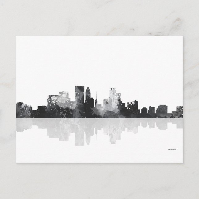MINNEAPOLIS, MINNESOTA SKYLINE POSTCARD (Front)