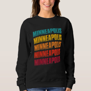 Minneapolis Minnesota Souvenir - Retro Vintage Min Sweatshirt