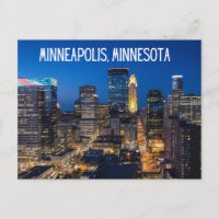 Minneapolis Minnesota Souvenir Travel Postcard