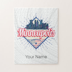 Minneapolis Minnesota USA Skyline United States Jigsaw Puzzle