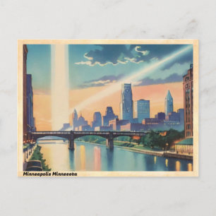 Minneapolis Minnesota Vintage Travel Postcard