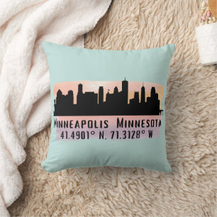 Minneapolis MN City Skyline  Cushion