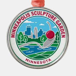 Minneapolis Sculpture Garden Minnesota Metal Ornament