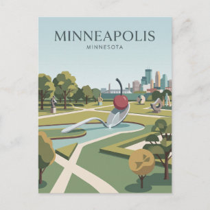 Minneapolis Sculpture Garden Minnesota Postcard