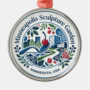 Minneapolis Sculpture Garden USA Metal Ornament