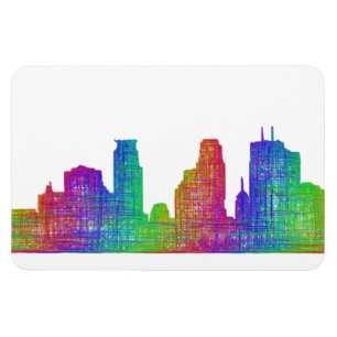 Minneapolis skyline magnet