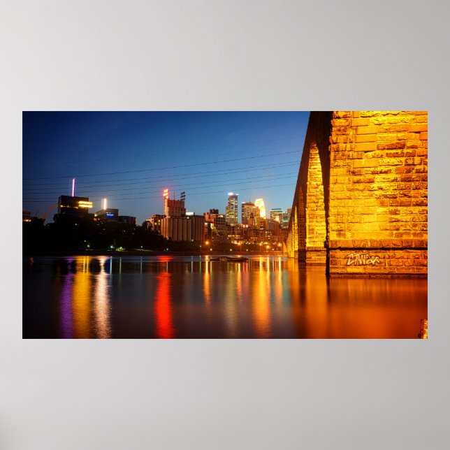 Minneapolis Stone Arch Bridge Poster (Front)