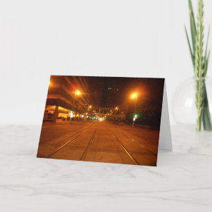 “Minneapolis Street at Night” Get Well Card
