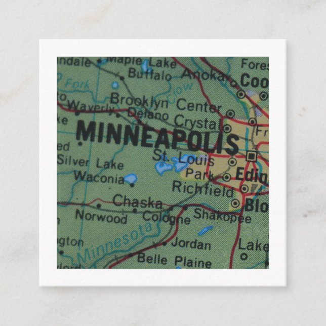 minneapolis We've Moved New Address Card (Front)