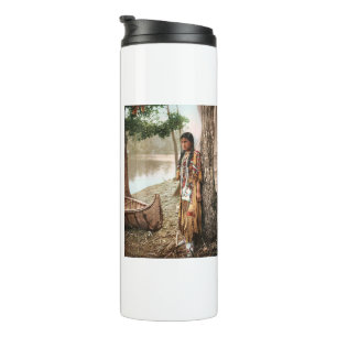 Minnehaha 1897 Vintage Native American Hiawatha Thermal Tumbler