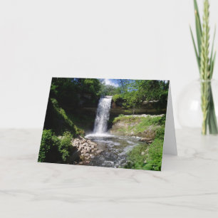 "Minnehaha Falls #3" Birthday Card