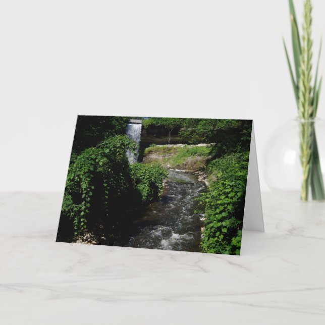 "Minnehaha Falls #4" Birthday Card (Front)