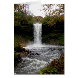 Minnehaha Falls in autumn