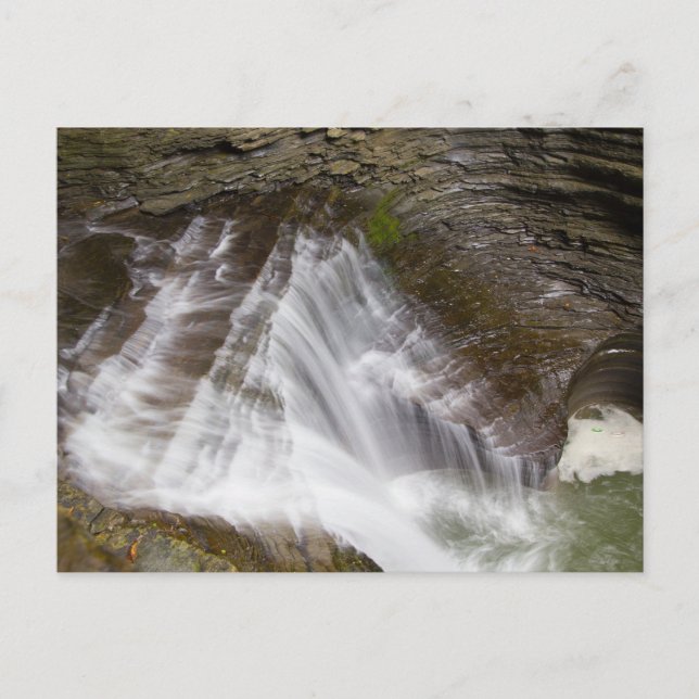 Minnehaha Falls, Watkins Glen State Park, New York Postcard (Front)