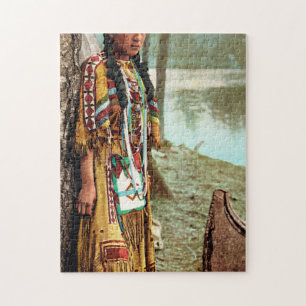 Minnehaha - Native American Hiawatha 1904 Jigsaw Puzzle