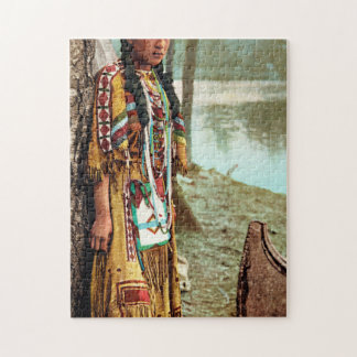 Minnehaha - Native American Hiawatha 1904 Jigsaw Puzzle
