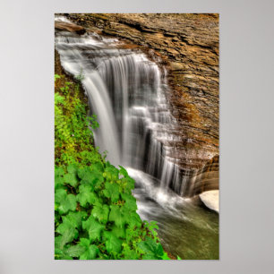 Minneheha Falls, Watkins Glen, New York Poster