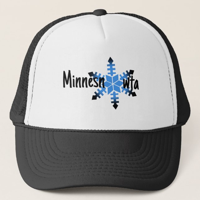 Minnesnowta Funny Trucker Hat (Front)