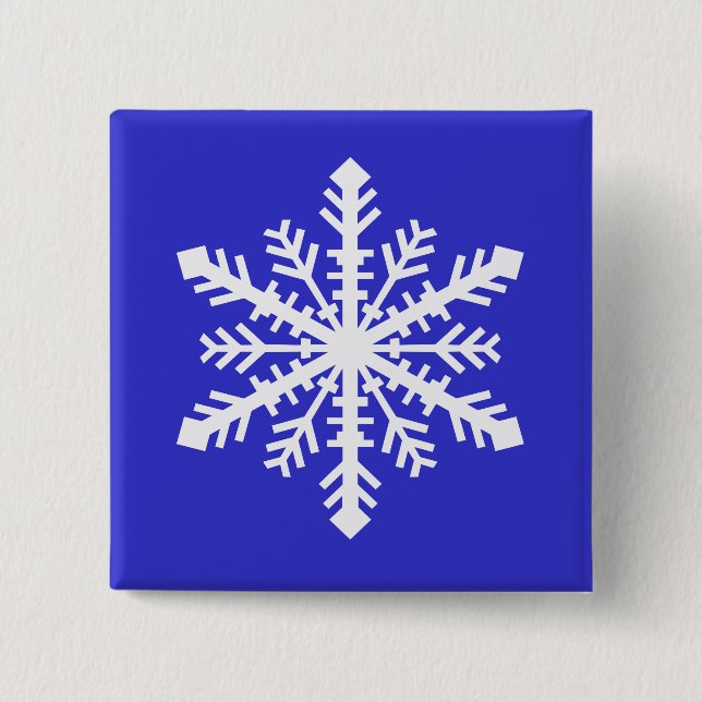 Minnesnowta Snowflake 15 Cm Square Badge (Front)